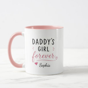 パーソナライズド Daddy's Girl Forever マグカップ