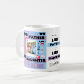 パーソナライズド "Like Father Like Daughter, Oh Crap" コーヒーマグカップ (正面左)