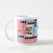 パーソナライズド "Like Father Like Daughter, Oh Crap" コーヒーマグカップ (左)
