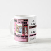 パーソナライズド "Like Father Like Daughter, Oh Crap" コーヒーマグカップ (正面左)