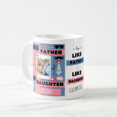 パーソナライズド "Like Father Like Daughter, Oh Crap" コーヒーマグカップ (正面左)