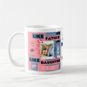 パーソナライズド "Like Father Like Daughter, Oh Crap" コーヒーマグカップ (左)