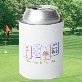 パーソナライズド Tee Time to Tile Time / ゴルフ麻雀 缶クーラー