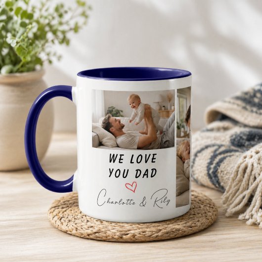 パーソナライズド We Love You, Dad 写真 | 父の日 マグカップ