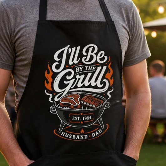 パーソナライズドBBQグリルマスターエプロンギフト(父の日) エプロン