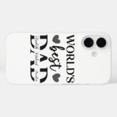 パーソナライズドWorld’s Best Dad iPhone 16ケース Case-Mate iPhoneケース (裏面 (横))