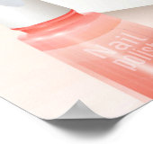 パーソナライズネイルサロンショップハンド爪、 ネイル写真 ポスター (角)