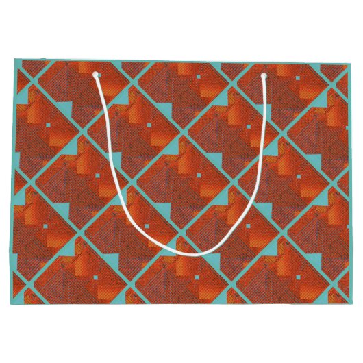 パーソナライズハッピーバースデー、お祝い ラージペーパーバッグ (裏面)