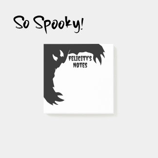 パーソナライズハロウィンノートパッド 楽しいモンスター ポストイット