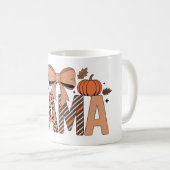 パーソナライズハロウィンママ - かわいいスプーキー コーヒーマグカップ (正面右)