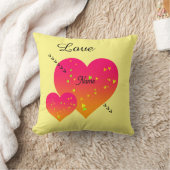 パーソナライズハート装飾用クッション クッション (ブランケット)
