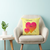 パーソナライズハート装飾用クッション クッション (椅子)