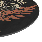 パーソナライズバイクもしくは自転車に乗る人モーターサイクルモーターウィングガレージ カッティングボード (角)