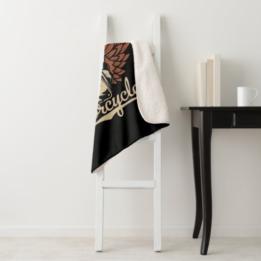  パーソナライズバイクもしくは自転車に乗る人モーターサイクルモーターウィングガレージ  シェルパブランケット (インサイチュ)