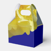 パーソナライズバラネイビーブルー石板グレイ結婚ズ フェイバーボックス (裏面サイド)