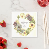 パーソナライズパかわいらしンシー スタンダードカクテルナプキン (インサイチュ)