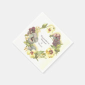 パーソナライズパかわいらしンシー スタンダードカクテルナプキン (角)