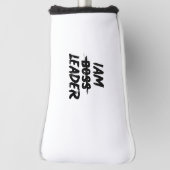 パーソナライズパターカバーiam leader not boos ゴルフヘッドカバー (回転90)