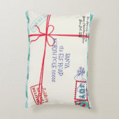 パーソナライズパーセルサンタレタークリスマス アクセントクッション (裏面(縦))