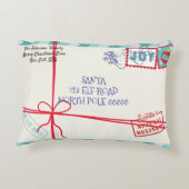パーソナライズパーセルサンタレタークリスマス アクセントクッション (裏面)