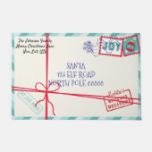 パーソナライズパーセルサンタレタークリスマス ドアマット (正面)