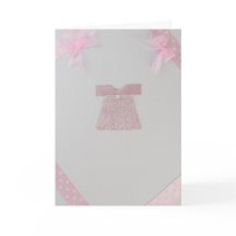 パーソナライズピンクの赤ちゃん女の子のドレス洗礼