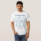 パーソナライズファミリークリスマス Tシャツ (正面フル)