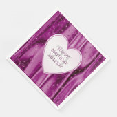 パーソナライズフェイク- Orchid Satin誕生日ハート (コーナー)