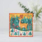 パーソナライズフェスティバルトナリークリスマスフラット カード (スタンド正面)