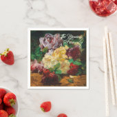 パーソナライズフランスのヴィンテージジョルジュジャンニンバラ スタンダードカクテルナプキン (インサイチュ)