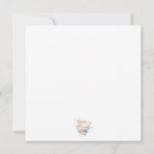 パーソナライズブライダルシャワーティーパーティー 招待状 (裏面)