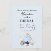 パーソナライズブライダルシャワーティーパーティー 案内状 (正面/裏面)