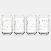 パーソナライズブライダルシャワードレスサンキュー ガラス缶 (裏面)