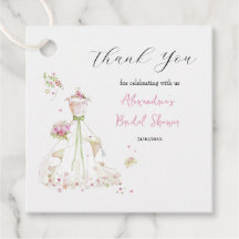 パーソナライズブライダルシャワードレスサンキュー