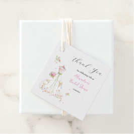 パーソナライズブライダルシャワードレスサンキュー フェイバータグ