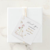 パーソナライズブライダルシャワードレスサンキュー フェイバータグ (インサイチュ)