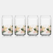 パーソナライズブライダルシャワーピンクのバラ ガラス缶 (左)