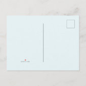 パーソナライズブライダルシャワーブルーアジサイ 案内ポストカード (裏面)