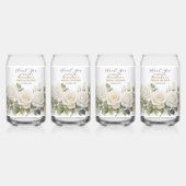 パーソナライズブライダルシャワーホワイトローズ ガラス缶 (裏面)