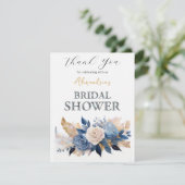 パーソナライズブライダルシャワーローズブーケありがとう サンキューカード (スタンド正面)