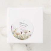 パーソナライズブライダルシャワー野生の花ありがとう フェイバータグ (インサイチュ)