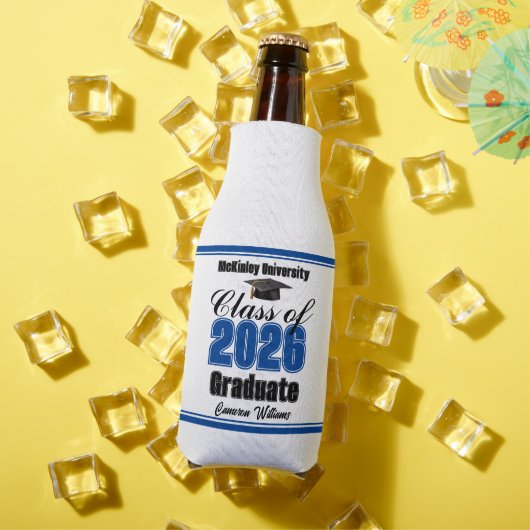 パーソナライズブルー 2026年卒業パーティー ボトルクーラー (インサイチュ 夏)