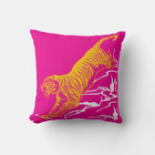 パーソナライズプリントサファリワイルドライフキャットデザイン クッション (正面)