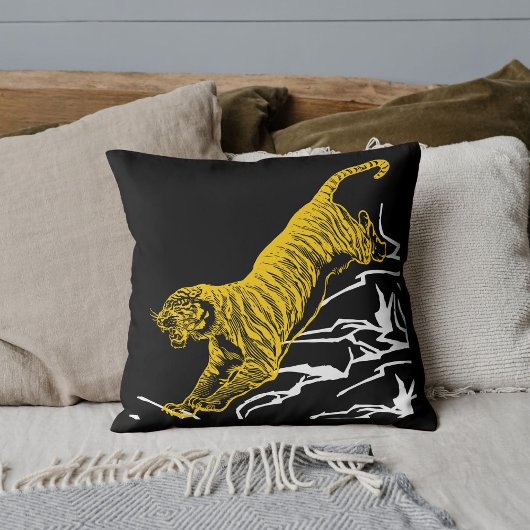 パーソナライズプリントサファリワイルドライフキャットデザイン クッション