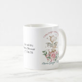 パーソナライズベビードラゴンが行く途中ママ コーヒーマグカップ (正面右)