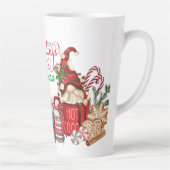 パーソナライズホットココホリデー格言ラテマグ カフェラテマグ (右)