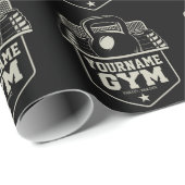 パーソナライズホームジムケトルベルフィットネストレーナー ラッピングペーパー (ロールコーナー)