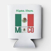 パーソナライズメキシコの旗 缶クーラー (裏面)
