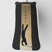 パーソナライズメンズシルエットパターゴルフヘッドカバー ゴルフヘッドカバー (回転90)