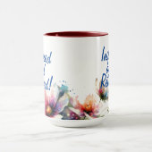 パーソナライズモダンインスパイアおよびギフ退職したト マグカップ (中央)